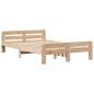 Preview: Massivholzbett mit Regal ohne Matratze 135x190 cm Kiefernholz