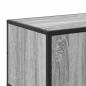 Preview: TV-Schrank Grau Sonoma 100x35x50 cm Holzwerkstoff und Metall