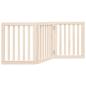 Preview: 3-tlg. Hundetor Faltbar 150 cm Pappelholz