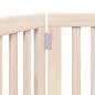 Preview: 3-tlg. Hundetor Faltbar 150 cm Pappelholz