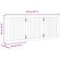 Preview: 3-tlg. Hundetor Faltbar 150 cm Pappelholz