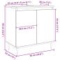 Preview: Badschrank Betongrau 58 x 33 x 60 cm Holzwerkstoff