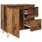 Preview: Waschbeckenunterschrank Altholz-Optik 65x33x60 cm Holzwerkstoff