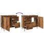 Preview: Waschbeckenunterschrank Altholz-Optik 65x33x60 cm Holzwerkstoff