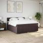 Preview: Boxspringbett mit Matratze Dunkelbraun 200x200 cm Stoff