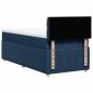 Preview: Boxspringbett mit Matratze Blau 90x200 cm Stoff