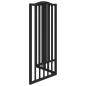 Preview: 3-tlg. Hundetor Faltbar Schwarz 150 cm Pappelholz