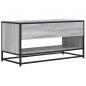 Preview: TV-Schrank Grau Sonoma 91x40x46 cm Holzwerkstoff und Metall