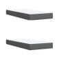 Preview: Boxspringbett mit Matratze Dunkelgrau 200x200 cm Stoff