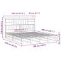 Preview: Massivholzbett mit Regal ohne Matratze 180x200 cm Kiefernholz
