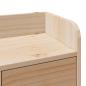 Preview: Massivholzbett mit Regal ohne Matratze 180x200 cm Kiefernholz