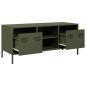 Preview: TV-Schrank Olivgrün 101,5x39x43,5 cm Kaltgewalzter Stahl