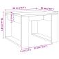 Preview: Beistelltisch Altholz-Optik 50x50x35 cm Holzwerkstoff
