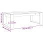 Preview: Couchtisch Artisan-Eiche 102x50x35 cm Holzwerkstoff