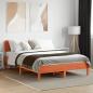 Preview: Massivholzbett ohne Matratze Wachsbraun 120x200 cm Kiefernholz
