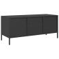 Preview: TV-Schrank Schwarz 101,5x39x43,5 cm Kaltgewalzter Stahl