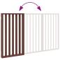 Preview: 3-tlg. Hundetor Faltbar Braun 150 cm Pappelholz
