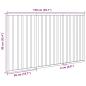 Preview: 3-tlg. Hundetor Faltbar Braun 150 cm Pappelholz
