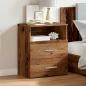 Preview: Nachttisch Altholz-Optik 50x32x60 cm Holzwerkstoff