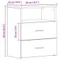 Preview: Nachttisch Altholz-Optik 50x32x60 cm Holzwerkstoff
