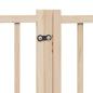 Preview: 9-tlg. Hundetor mit Tür Faltbar 450 cm Pappelholz