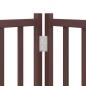 Preview: 12-tlg. Hundetor mit Tür Faltbar Braun 960 cm Pappelholz