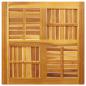 Preview: Tischplatte 80x80x2,2 cm Quadratisch Massivholz Akazie