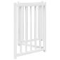 Preview: 3-tlg. Hundetor Faltbar Weiß 150 cm Massivholz Tanne