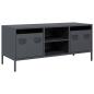 Preview: TV-Schrank Anthrazit 101,5x39x43,5 cm Kaltgewalzter Stahl