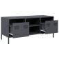 Preview: TV-Schrank Anthrazit 101,5x39x43,5 cm Kaltgewalzter Stahl