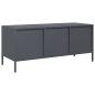 Preview: TV-Schrank Anthrazit 101,5x39x43,5 cm Kaltgewalzter Stahl