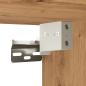 Preview: Wand-Nachttisch Artisan-Eiche 35x35x20 cm