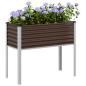 Preview: ARDEBO.de - Pflanzkübel Braun 100x41x90 cm Stahl