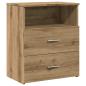 Preview: Nachttisch Artisan-Eiche 50x32x60 cm Holzwerkstoff