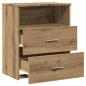 Preview: Nachttisch Artisan-Eiche 50x32x60 cm Holzwerkstoff