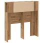 Preview: Kopfteil mit Ablagen Artisan-Eiche 100x19x104,5cm Holzwerkstoff