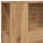 Preview: Kopfteil mit Ablagen Artisan-Eiche 100x19x104,5cm Holzwerkstoff