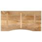 Preview: Schreibtischplatte mit Aussparung 120x50x2,5cm Massivholz Mango