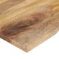 Preview: Schreibtischplatte mit Aussparung 120x50x2,5cm Massivholz Mango