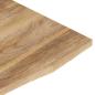 Preview: Schreibtischplatte mit Aussparung 120x50x2,5cm Massivholz Mango