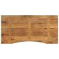 Preview: Schreibtischplatte mit Aussparung 140x50x2,5cm Massivholz Mango