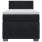 Preview: Boxspringbett mit Matratze Schwarz 90x200 cm Samt