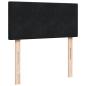 Preview: Boxspringbett mit Matratze Schwarz 90x200 cm Samt