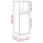Preview: Badschrank Altholz-Optik 30x30x100 cm Holzwerkstoff