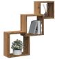 Preview: ARDEBO.de - Wandregale Artisan-Eiche 68x15x68 cm Holzwerkstoff