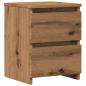 Preview: Nachttisch Artisan-Eiche 30x30x40 cm Holzwerkstoff