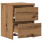 Preview: Nachttisch Artisan-Eiche 30x30x40 cm Holzwerkstoff