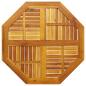 Preview: Tischplatte 90x90x2,2 cm Achteckig Massivholz Akazie