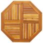 Preview: ARDEBO.de - Tischplatte 70x70x2 cm Achteckig Massivholz Akazie