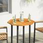 Preview: Tischplatte 70x70x2 cm Achteckig Massivholz Akazie